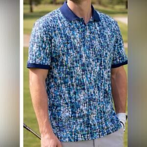 Robert Graham Pechia Polo Shirt XL Skulls Multicolor Short Sleeve Classic